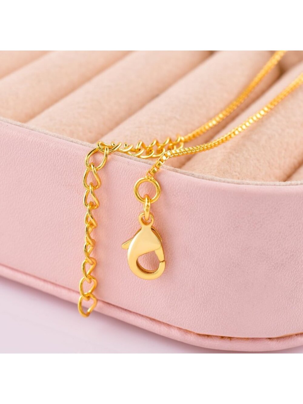 Dainty Raw Ethiopian Fire Opal Pendant Necklace, 14K Gold Plated, October - Picture 8 of 9